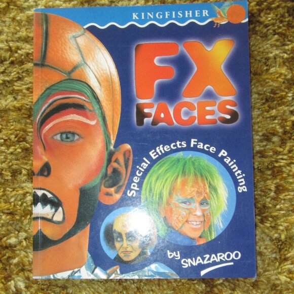 Soft-cover Kingfisher Halloween FX FACES make-up costuming book - Picture 2 of 15